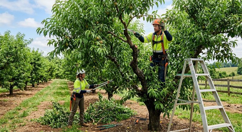 Peach Tree Pruning in San Jose, CA